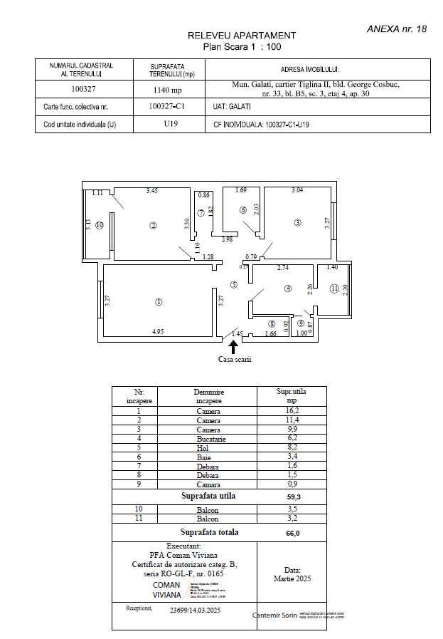 Schimb Apartament 3 cam. dec., Tiglina 2, bloc B5, zona foarte linistita